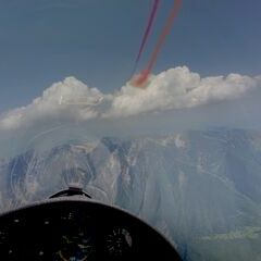 Flugwegposition um 12:53:10: Aufgenommen in der Nähe von 37010 Brenzone sul Garda, Verona, Italien in 2574 Meter